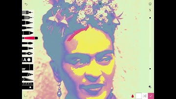 Pop art digital portraits: Posterized stencil portrait