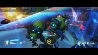 Overwatch - My first sextuple kill as Reinhardt on King's Road!