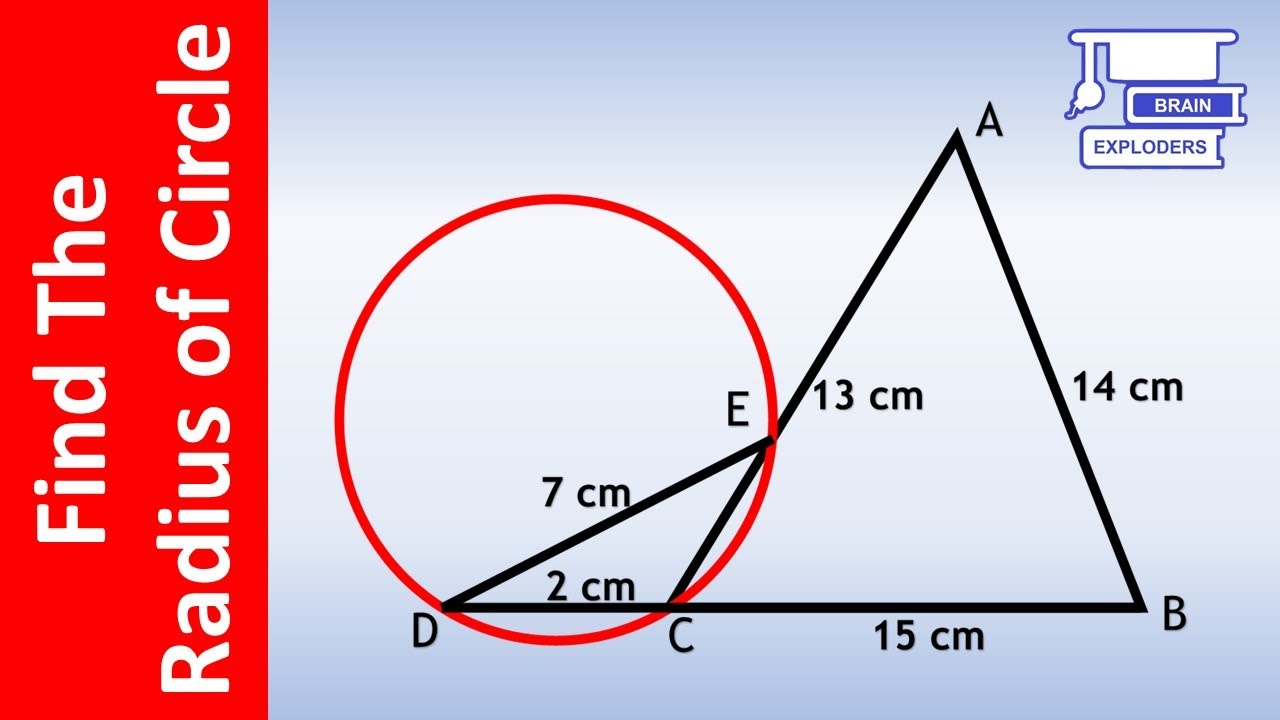 Solve For The Radius of Circle Geometry Problem Math S3Q6 YouTube