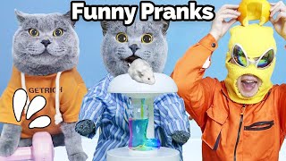 Let You Relax And Laugh With The Latest Pranks! | Oscar‘s Funny World | New Funny Videos 2024