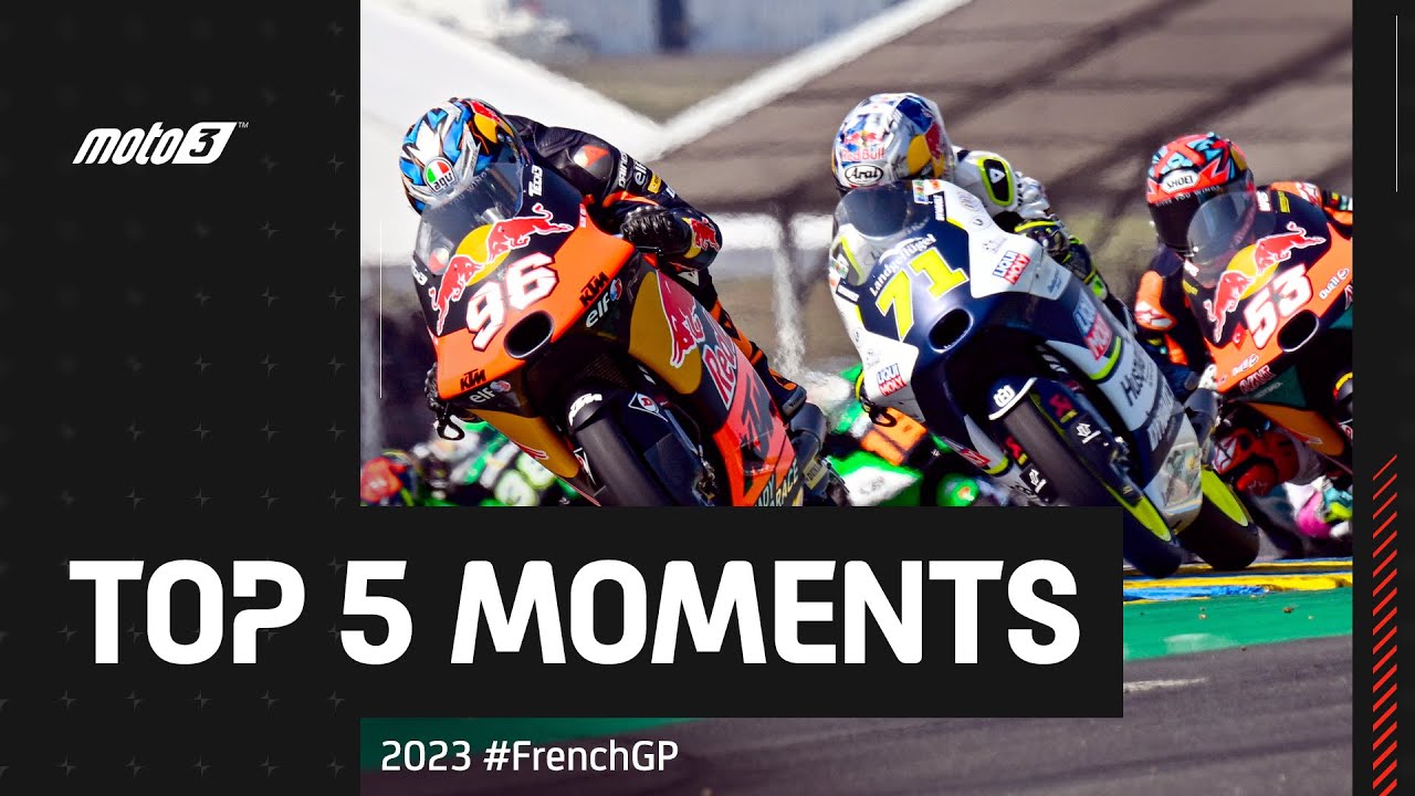 Top 5 Moto3™ Moments! 🚦 2023 #FrenchGP