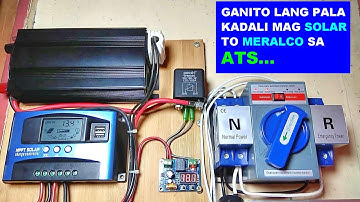 PAANO MAG INSTALL NG ATS SA SOLAR TO MERALCO