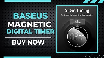 Baseus magnetic small digital timer for daily Kitchen, Cooking, Shower & Study LED Alarm Remind