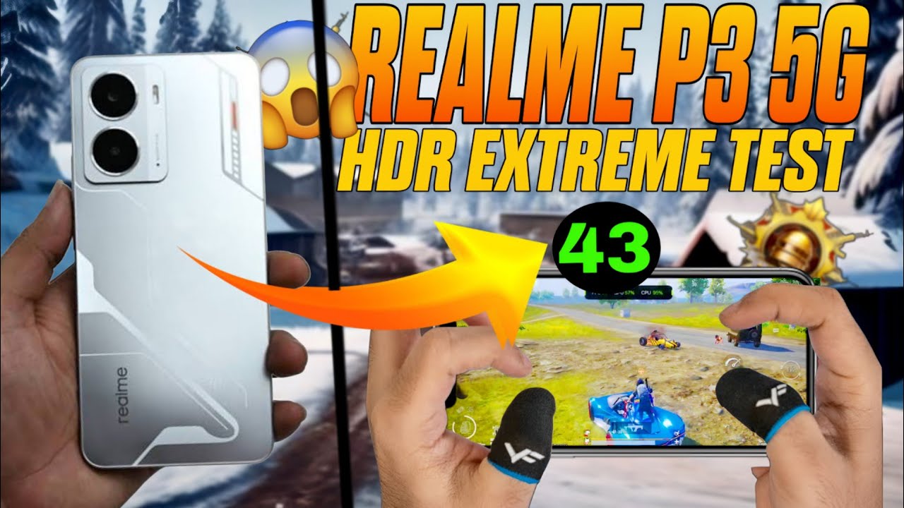 Realme P3 🥵HDR EXTREME Test | Realme p3 Bgmi Gaming test | Battery Drain & Heating Test!