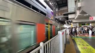 大阪環状線323系普通西九条、新今宮方面行き　　大阪到着！