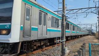 【ジョイント音♪】550M 常磐線 E501系K703編成 普通 水戸行 泉〜植田間 通過