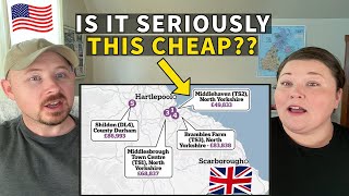 Americans React: Cheapest vs Priciest Places to Buy a House in England