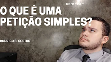 Como fazer uma petição simples?