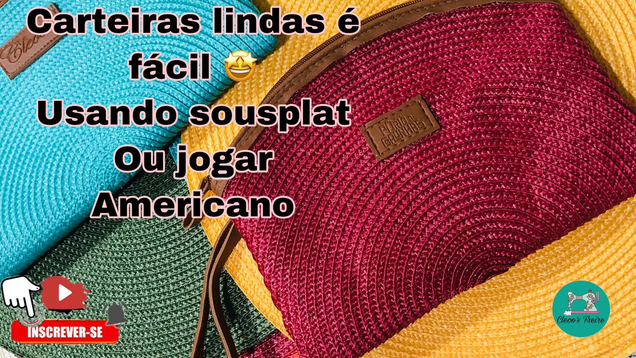 Fazendo uma linda carteira usando sousplat, 🤩 #lindacarteira