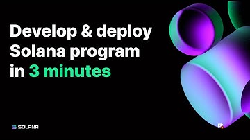 Start develop & deploy Solana Program in 3 minutes