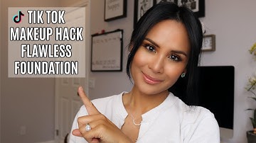 VIRAL TIKTOK MAKEUP HACK FOR FLAWLESS FOUNDATION
