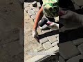 Perfect Cobblestone Path Build! #pavers #construction #landscaping
