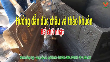 Hướng dẫn làm chậu và tháo khuôn bể chữ nhật 80x120 | Khuôn Tổng Hợp