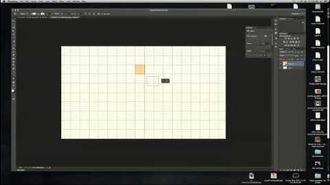 Using Grid and Rectangle Tool in Photoshop