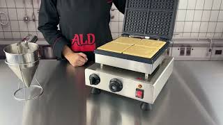 AP-505 Press-type Belgian Waffle Maker (4 Square Waffles)