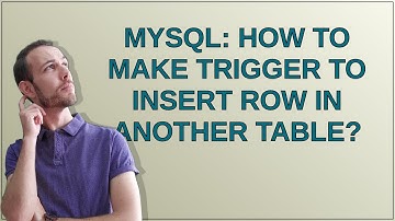 MySQL: How to make Trigger to insert row in another table?