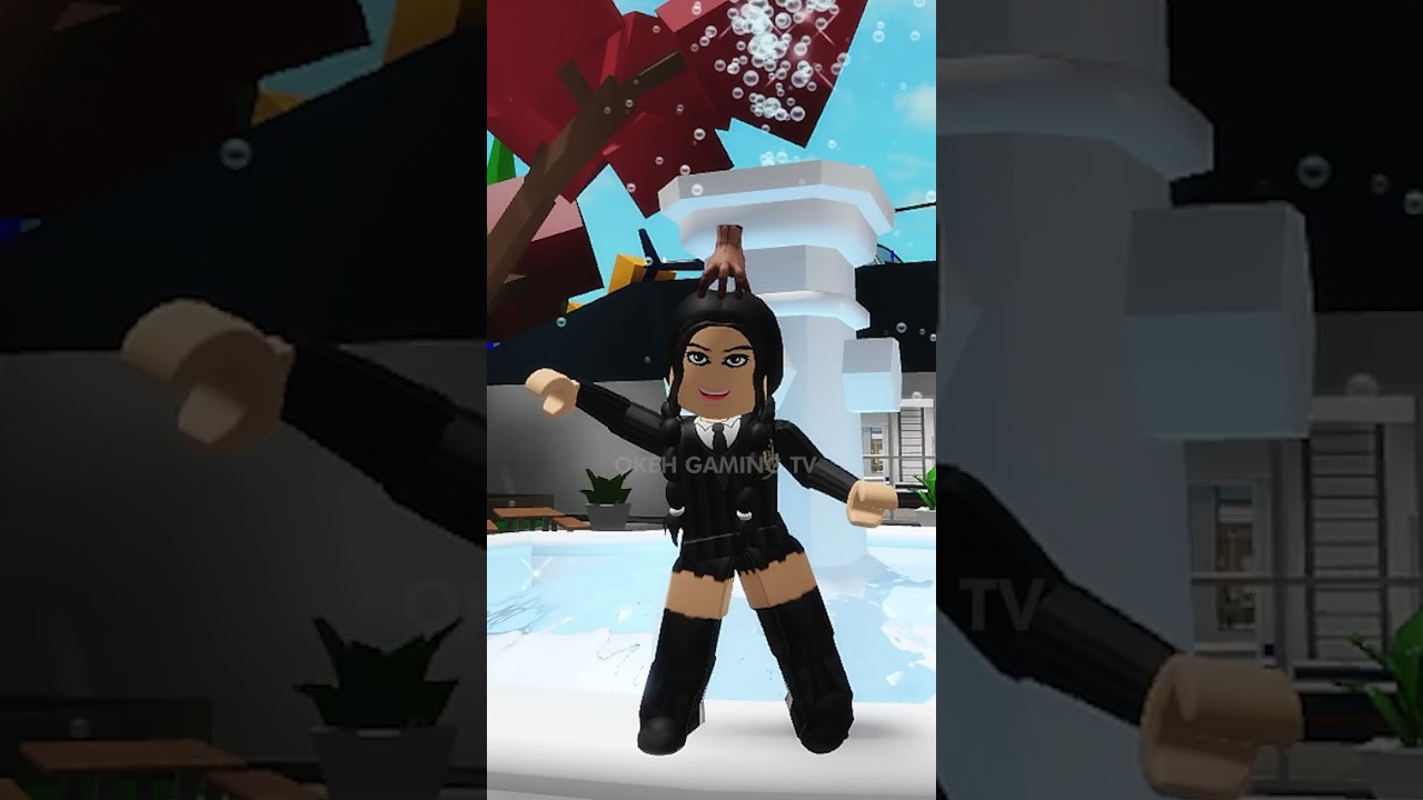 Transformei um Avatar do Roblox na Wandinha Addams 