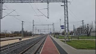 Budapest-Belgrád vasutvonal felújítása Kisnunlacháza vasútállomás körbetekintős videó 2025.12.15