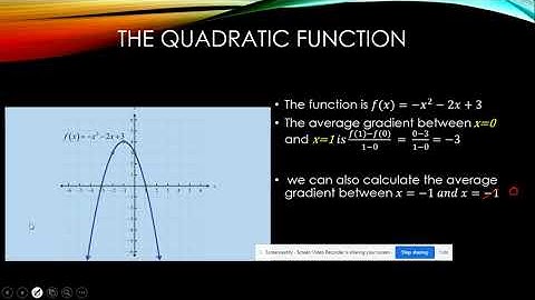 Average gradient between 2 points