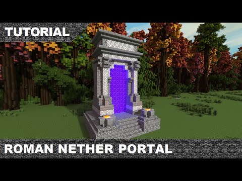 Minecraft Roman Triumphal Arch Nether Portal Tutoral & Download