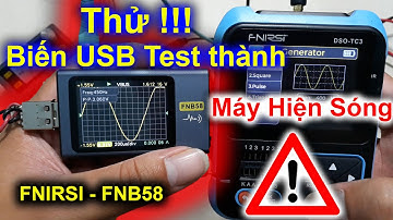 Thử biến USB Test dòng thành Máy Hiện Sóng | Try turning the USB Tester into an Oscilloscope