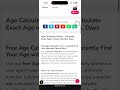 Instant Age Calculator Online | Calculate Your Exact Age in Seconds | 360converters.com