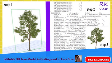 | #Archicad #Tutorial | - | #shortcut #technique of #tree #model in #coding #format in #3d #drawing