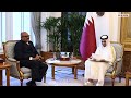 Seine Hoheit der Emir erhält ein Schreiben von der Präsidentin Tansanias