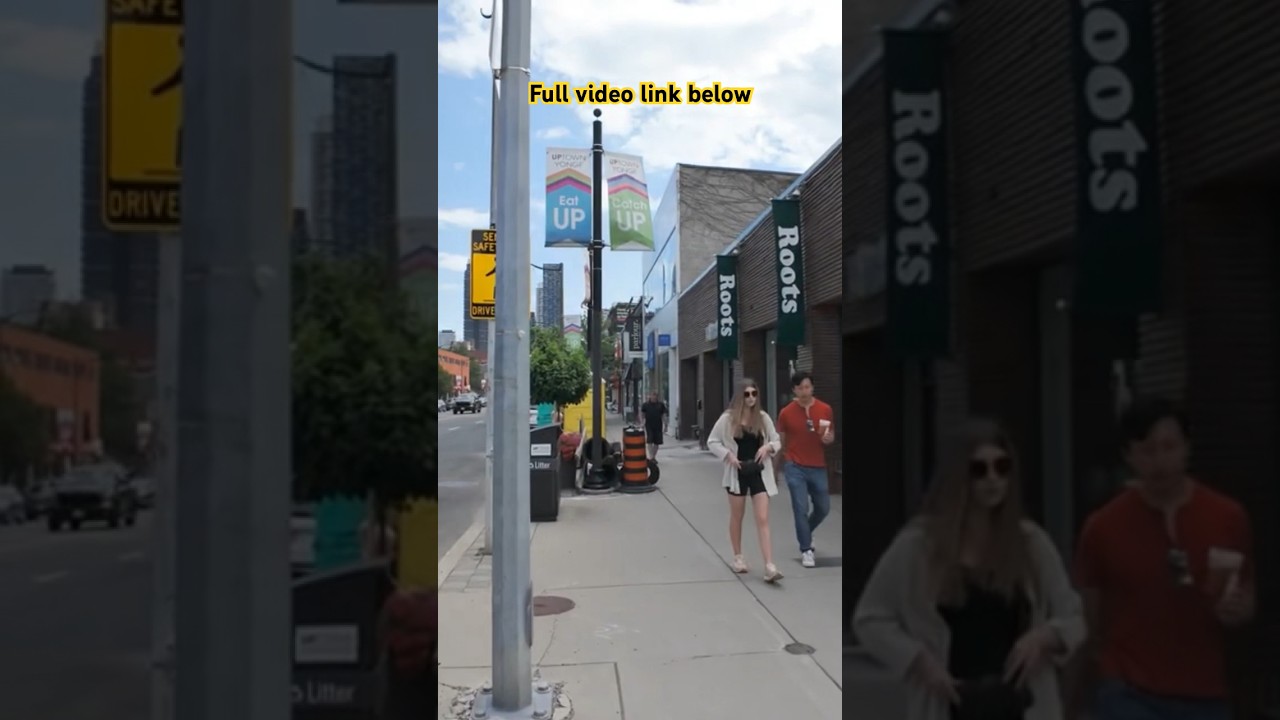 Walking Toronto uptown Yonge street