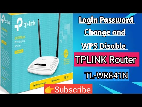 Login Password  Change and WPS Disable in TP-LINK TL-WR841N Wifi Router. ?Bangla New Tutorial 2020