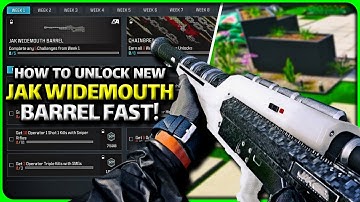 Unlocking New JAK WIDEMOUTH Barrel Fast & Easy in MW3!