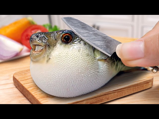 Most Satisfying Miniature Food Compilation - 1000+ Puffer Fish Recipe Idea by Mini Yummy class=
