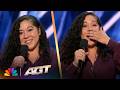 She Earned A Standing Ovation And Got Emotional 🥹 | Gina Brillon | AGT