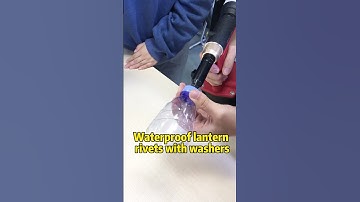 Waterproof lantern rivets with washers