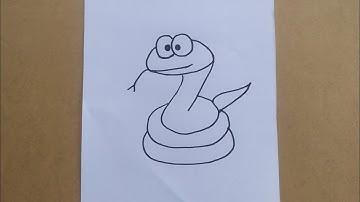Hướng dẫn bé vẽ con rắn đơn giản