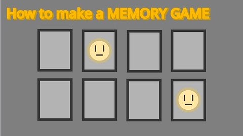 How to make a memory game in scratch