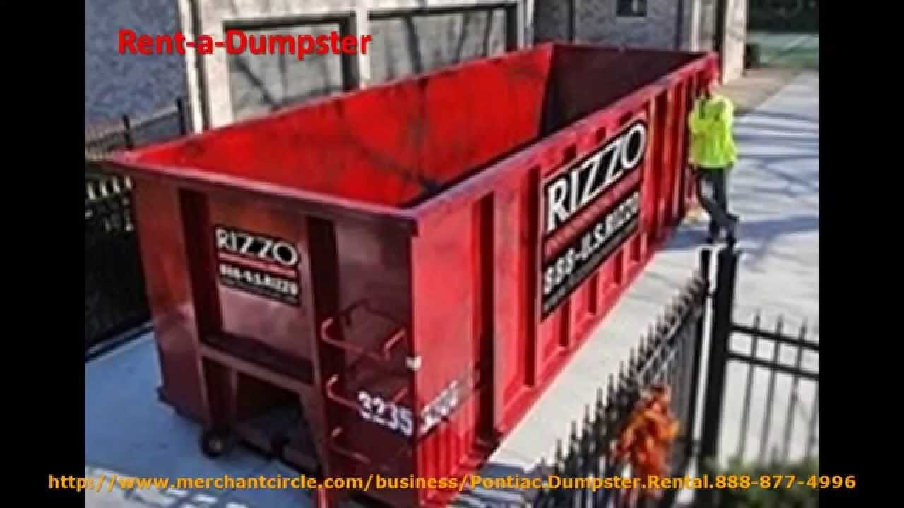 Dumpster Rental In Pontiac YouTube