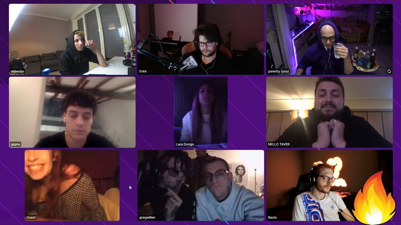 INTERNET PARTY con Panetty Homyayol Luis Enk Greg Willen Taxi B Il Masseo Pippo Sowlo...