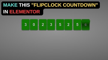 Make this Elementor Countdown: FlipClock