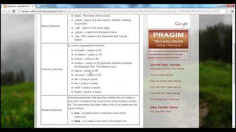 57 Opening new window using javascript in asp net Part 57