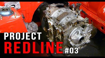 BACKYARD MECHANICS | Mounting our rotary engine | Project REDLINE Mazda rotary build Ep 3