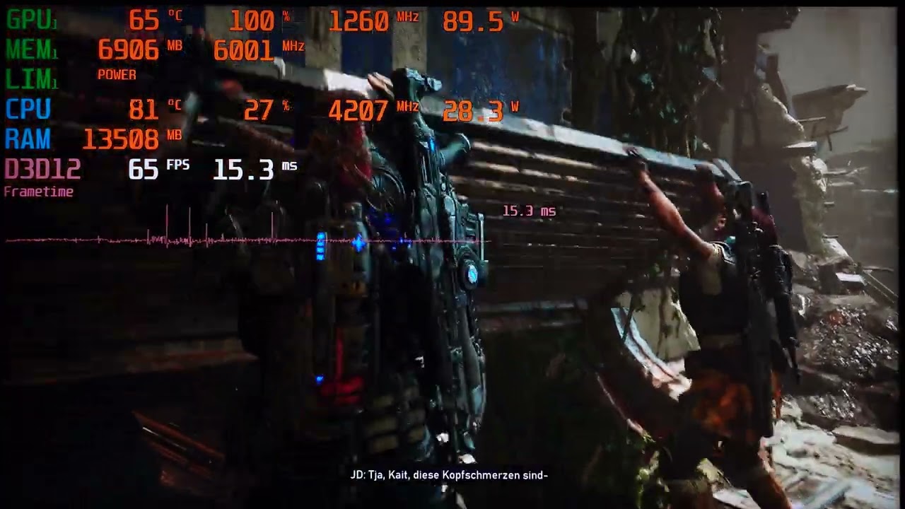 Nvidia Quadro RTX 5000 MaxQ Gears 5 Gameplay Lenovo Thinkpad P15 Gen 1