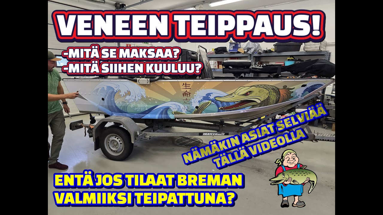 VENEEN TEIPPAUS | Mitä maksaa? Mitä sisältää? | Bremat nyt myös valmiiksi omilla teippauksilla!