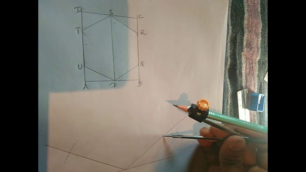 How to draw an hexagon into isometric view. - YouTube