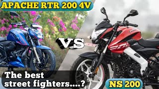 TVS Apache 200 4v VS Bajaj pulsar NS 200 | BS6 | Tamil | Detailed comparison