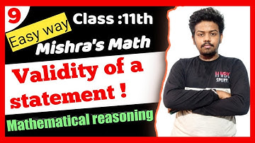 🔴Validity of a statement|| Mathematical Reasoning #mishras_math