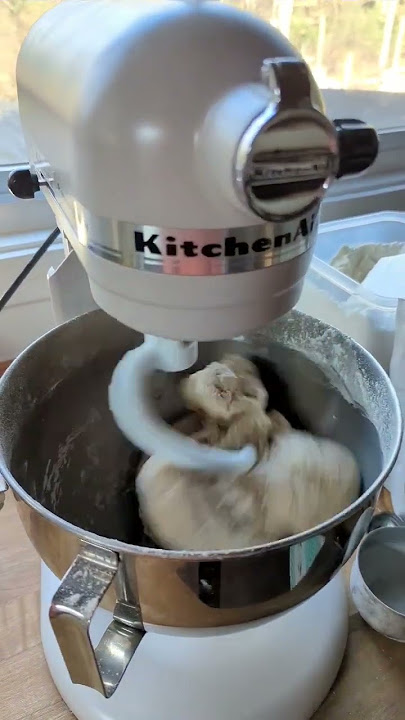 My new stand mixer plus this beautiful ceramic bread bowl w/ lid and  scraper that my MIL sent me! : r/Kitchenaid