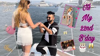 Boyfriend Proposed His Girlfriend In Private Yacht 💍 Swati Monga | Rajat Sharma | Goa