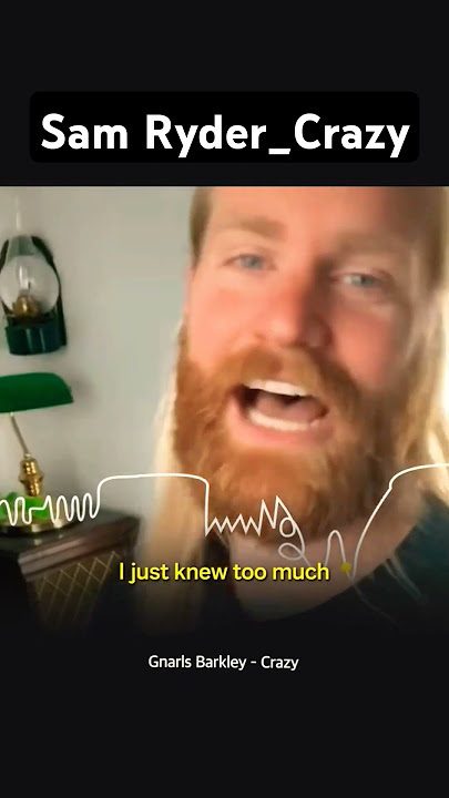 Sam Ryder certified as a singing expert #music #lyrics #samryder #crazy