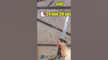 Rust - Combat Knife Walls Raid Cost